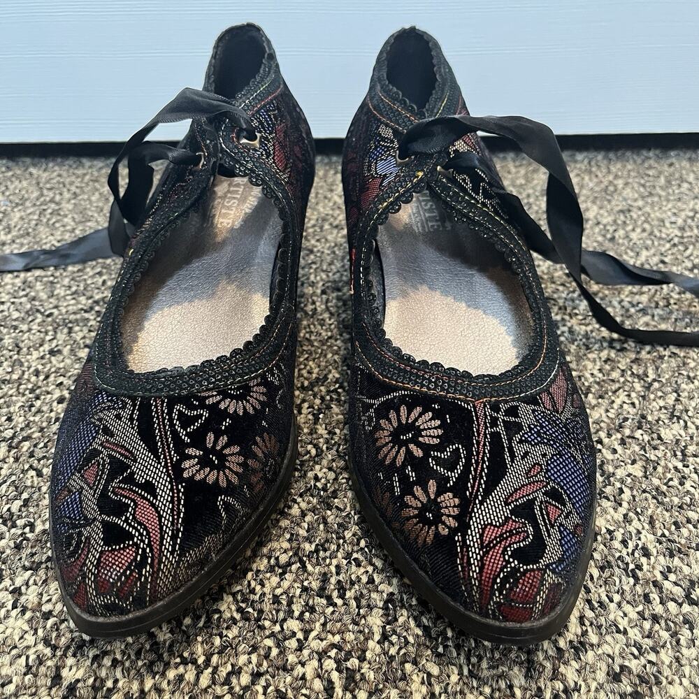 L’Artiste Spring Step Samantha Pump 2" Heels EU 42 US 10.5-11 Velvet/Leather - Picture 5 of 13
